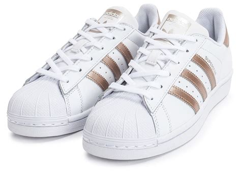 adidas schuhe gold rose silber steifen|adidas superstar schuhe.